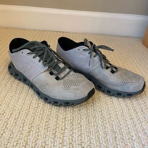 On Running Men's Cloud X Running
Shoe, Glacier Olive Men’s 7, Women’s 8.5